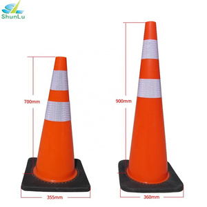 highway used traffic cone black pvc 900mm traffic cone