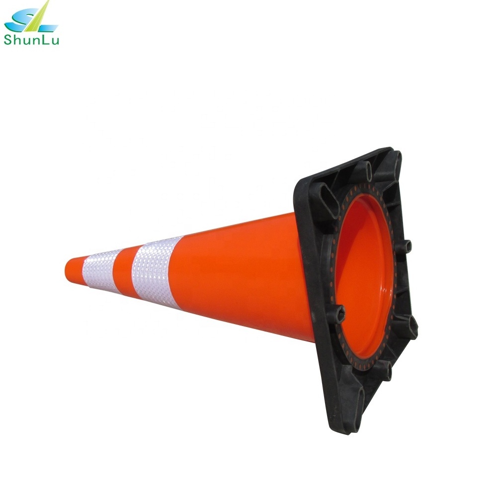 highway used traffic cone black pvc 900mm traffic cone