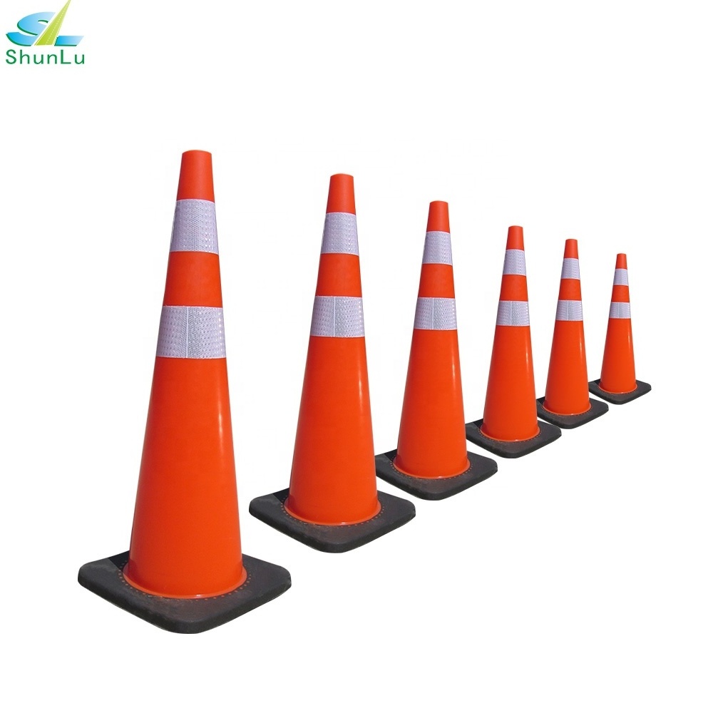 highway used traffic cone black pvc 900mm traffic cone