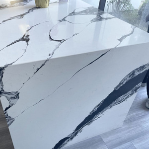 White Calacatta Artificial Engineered Stone Artificial Quartz Stone Slabs for Kitchen&Vanity Tops