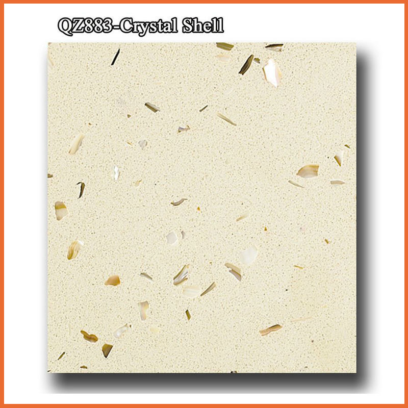 Sparkle crystal quartz slab artificial quartz stone for bathroom and kitchen countertop