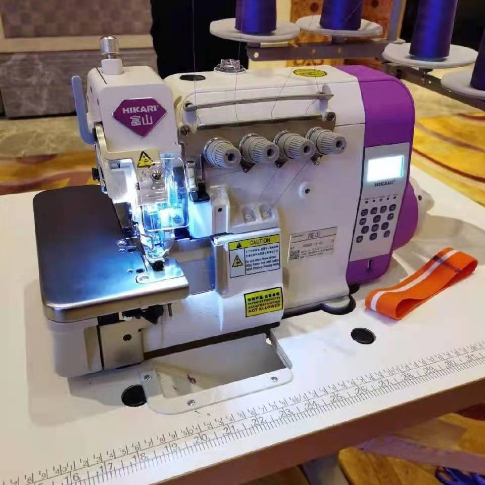 Wholesale New HIKARI Computer Fully Automatic Step-by-step Locking Machine Automatic Recognition Fabric Overlock Sewing Machine