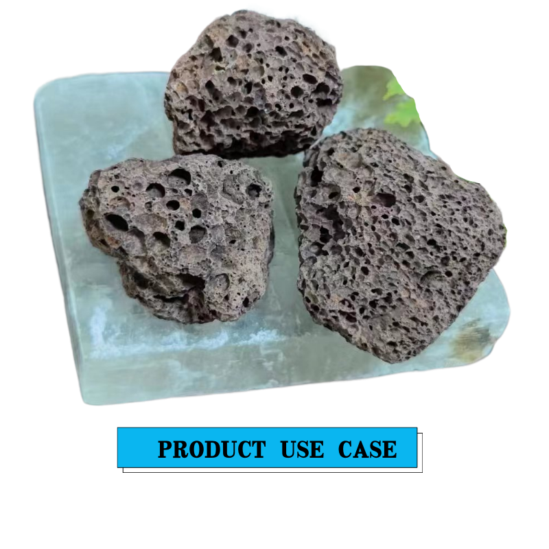 The explosion-proof volcanic stone is used to calcinate the volcanic stone on the wall of the barbecue oven