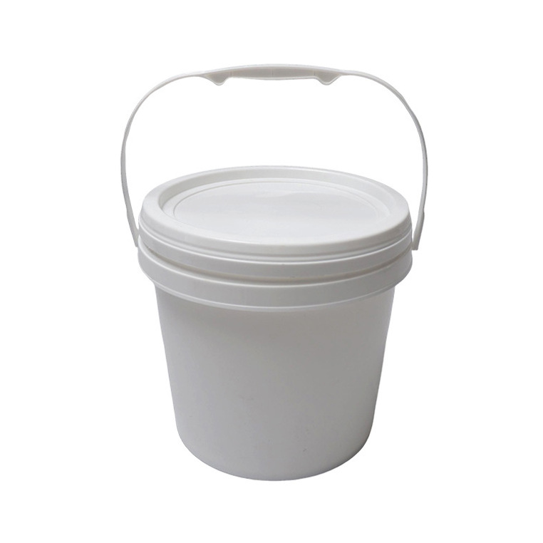 1L-10L Round Custom Printed Candy Cookie Clear Plastic Bucket With Leak Proof Lid