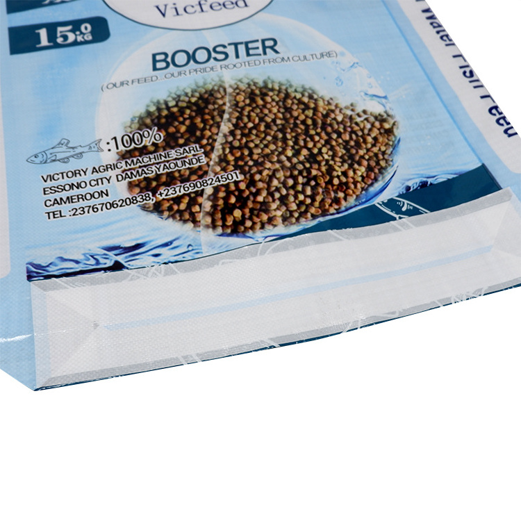 Animal Feed Packaging Bag 10kg Fish Food Poultry Feed Bags For 50Kg