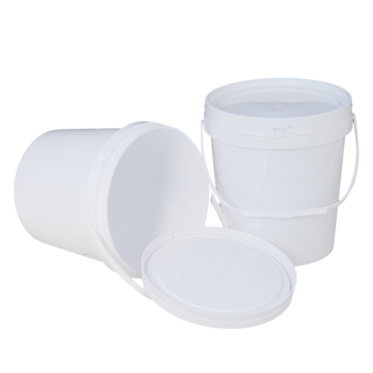 Custom 5 Gallon Empty Bucket PP 5L 10L 15L 20L Printed Paint Food Grade Oil Ice Cream Packaging Plastic Bucket