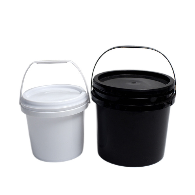 1L-10L Round Custom Printed Candy Cookie Clear Plastic Bucket With Leak Proof Lid