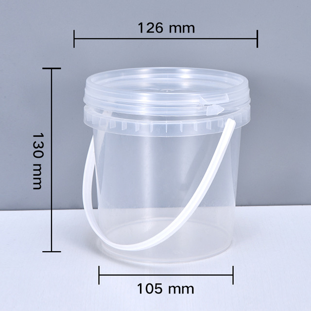 1-25L sealed thickened portable plastic sealed bucket with lid for packaging paint and coating industrial-grade plastic bucket