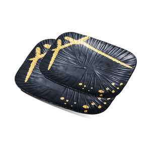 Japanese Style Melamine Rectangular Plate Serving Plate with Unique Design Tableware Dinnerware Hotel and Restaurant Plate Frost