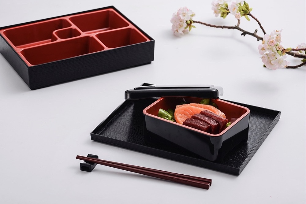 Factory Supplier Cheap 5 Compartment Bento Box 27 x 21cm Thermal Insulated Bento Box with Lid