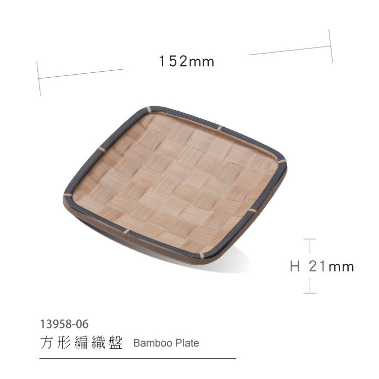 6 inch Melamine  Plate set Creative bamboo shaped Japanese Cuisine Sushi Plate Dish Tableware