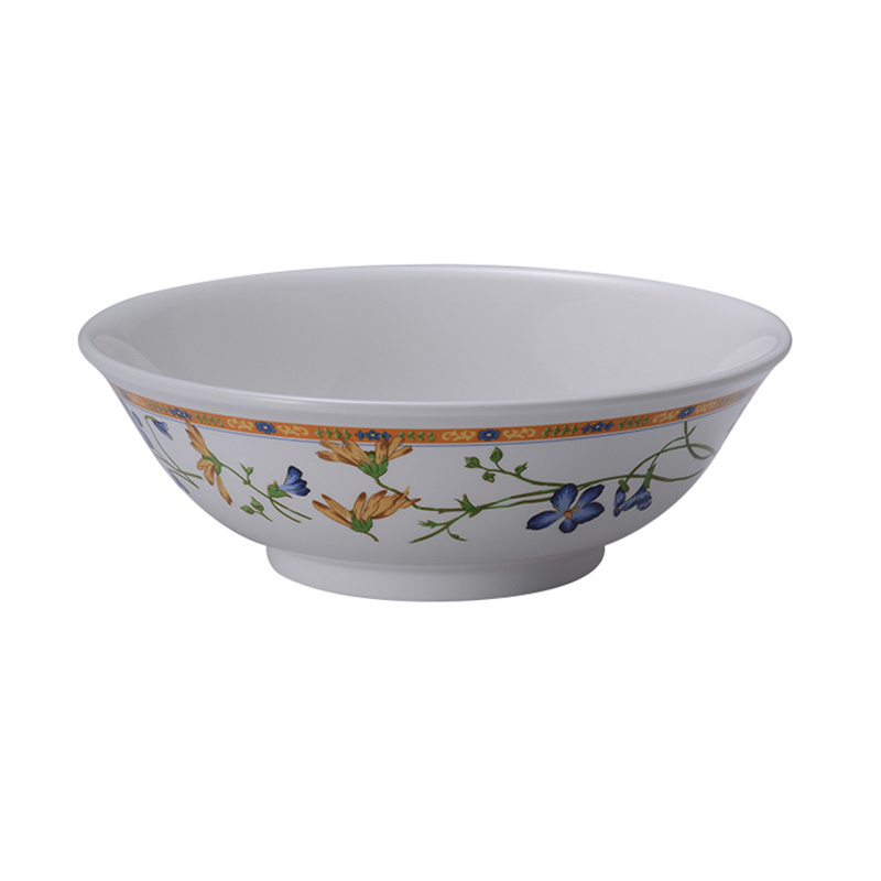 Wholesale Multi size 10 Inch OEM Salad Noodle Ramen Serving Chinese Custom Melamine Soup Bowls