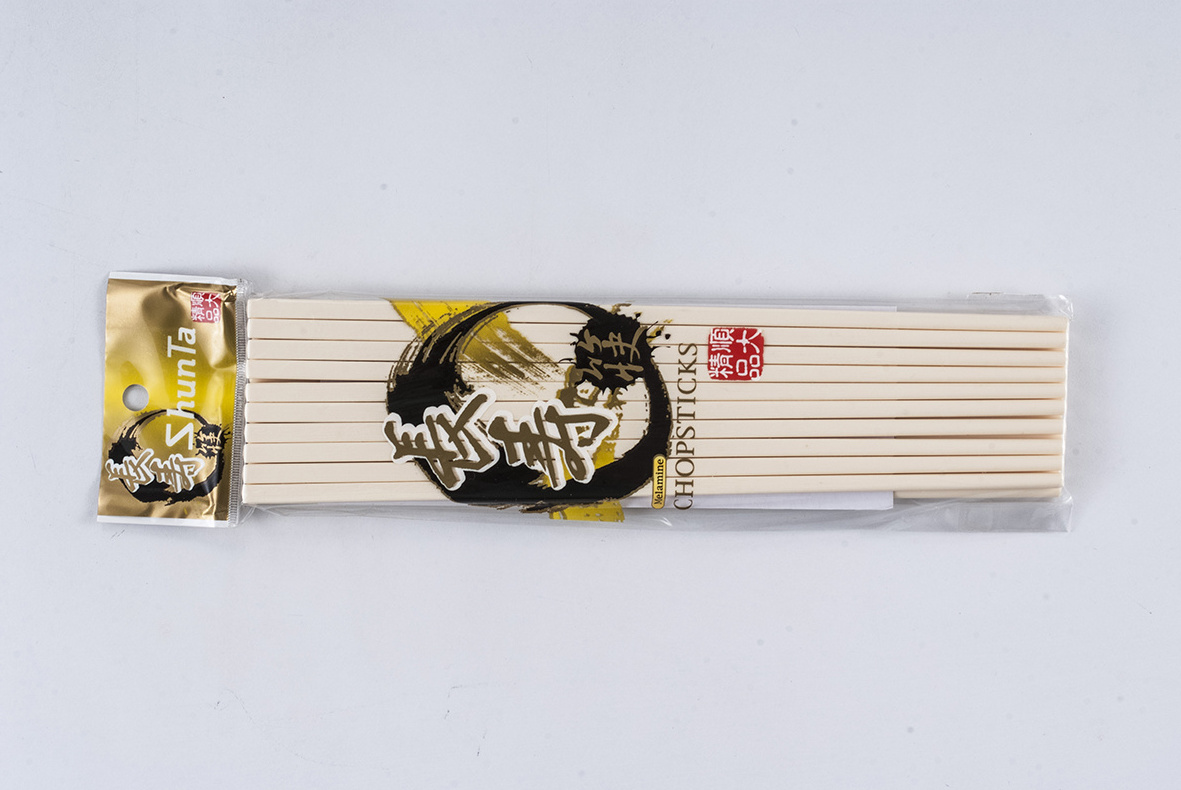 Durable Plastic Black Ivory matted Chinese Melamine Chopsticks For Restaurant Hotel Home