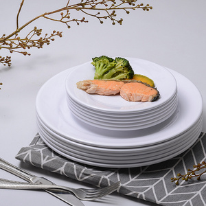 High Quality Melamine Plate White Restaurant Plate for High End Hotel