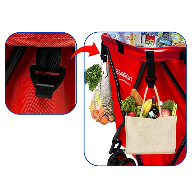 Portable multifunctional supermarket shopping folding trolley for elderly