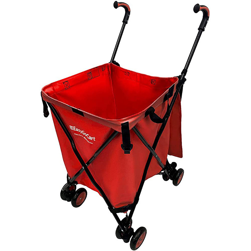 Portable multifunctional supermarket shopping folding trolley for elderly