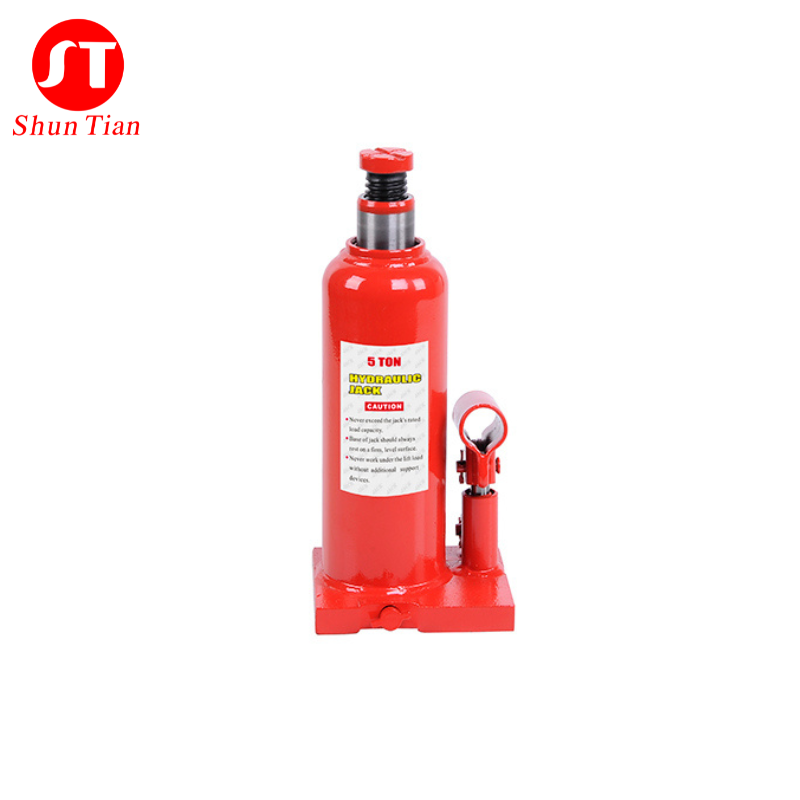 5/6 Ton Hydraulic Welded Bottle Jack With Steel Plate Base Lifting Car Repair Tools High Quality Factory Price