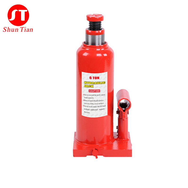 3/4 Ton Hydraulic Welded Bottle Jack Steel Plate Base Lifting Car Repair Tools Good Quality Welded Bottle Car Jack