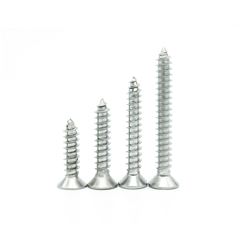 Stainless Steel Cross Recessed Countersunk Head Tapping Screws