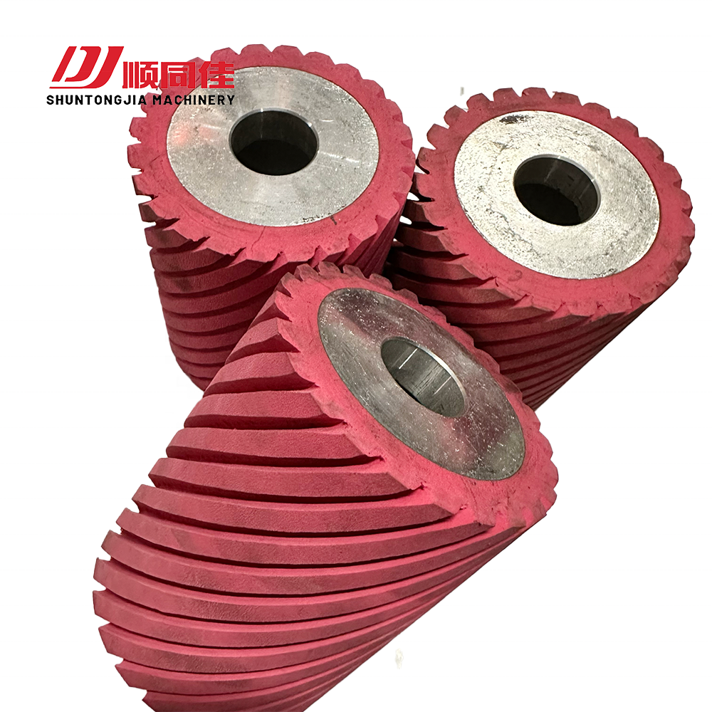 Woodworking Machinery Parts Pink Channeling Moving Sand Rubber Roller