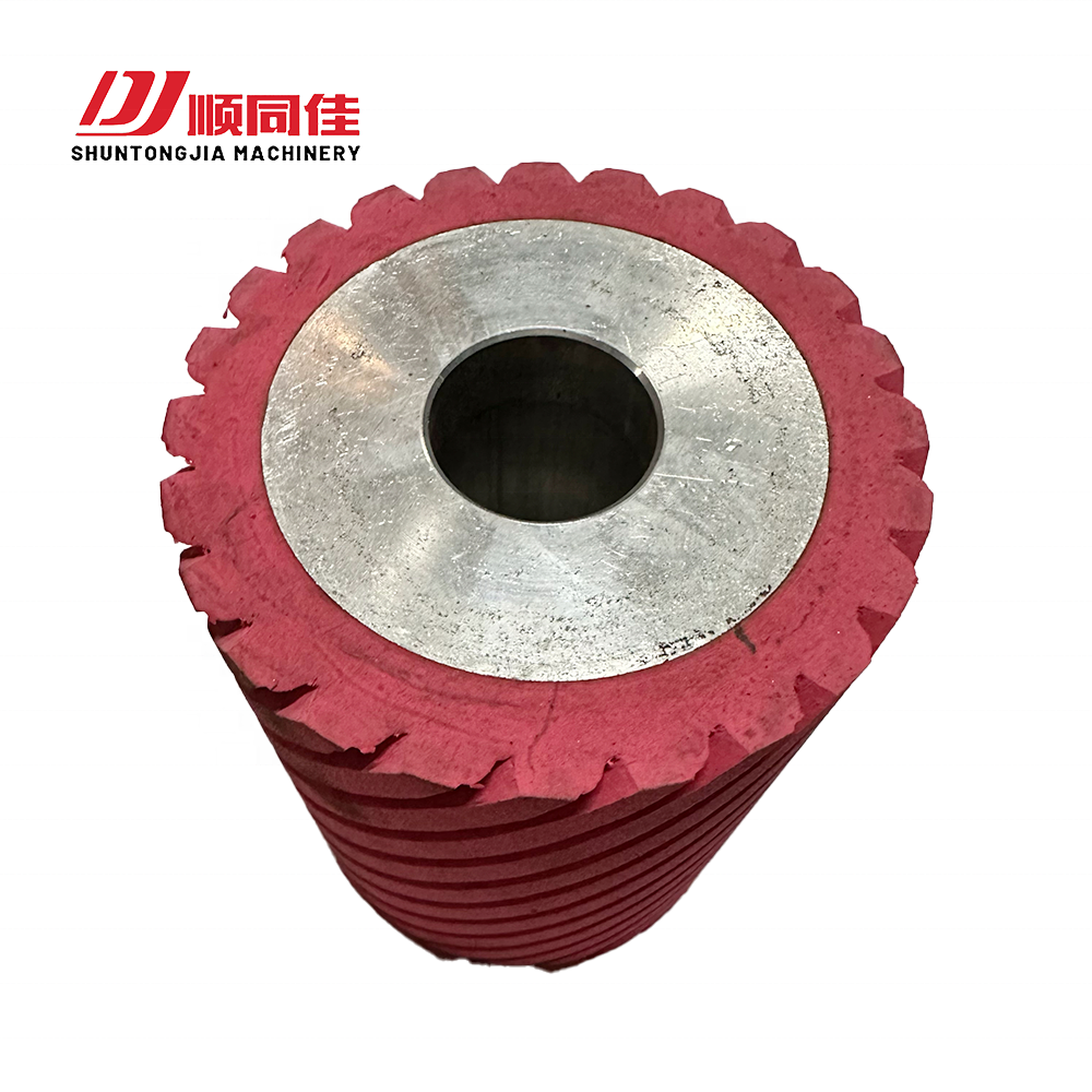 Woodworking Machinery Parts Pink Channeling Moving Sand Rubber Roller