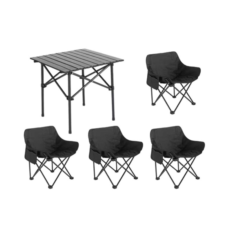 Factory Customization Fold Up Portable BBQ Camping Picnic Table And Chairs Sets