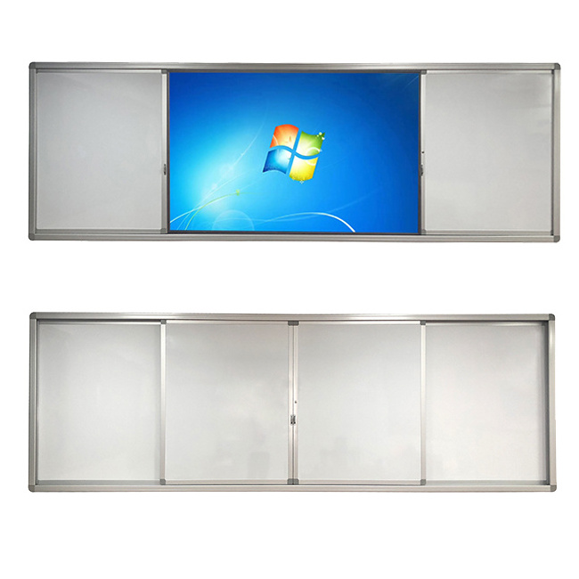 Sliding marker boards school whiteboard classroom