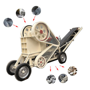 20 Tons Per Hour Mobile Jaw Crusher Rock rusher Eccentric Shaft Small Stone Crusher To Make Gravel