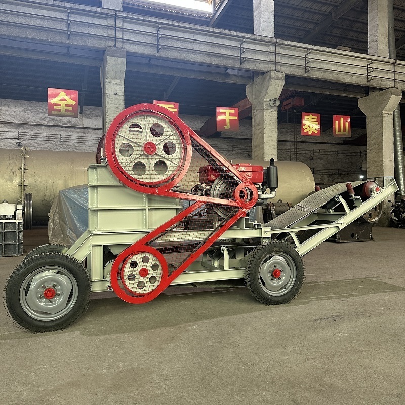 20 Tons Per Hour Mobile Jaw Crusher Rock rusher Eccentric Shaft Small Stone Crusher To Make Gravel