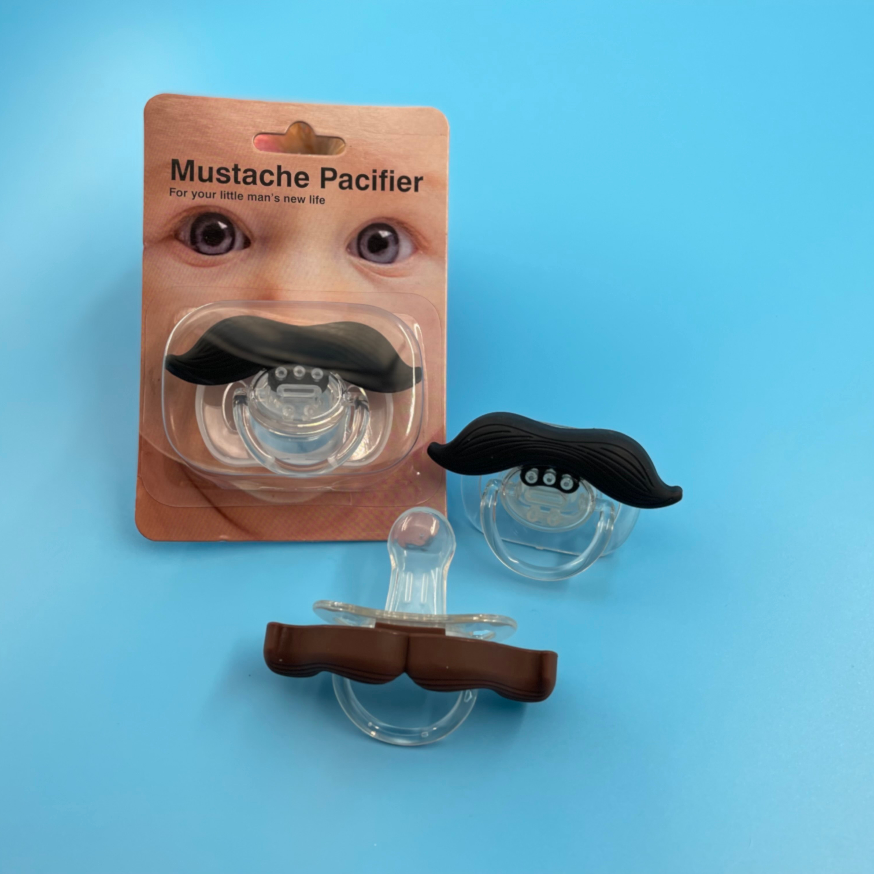 Hot sale laser cooling baby pacifier engraving machine toy funny pacifiers mustache online flavored