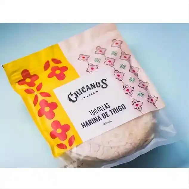 Custom Printed Logo Cheap Zipper Sealed Tortilla Wraps Packaging Food Safe Bread Packaging Mylar Bag