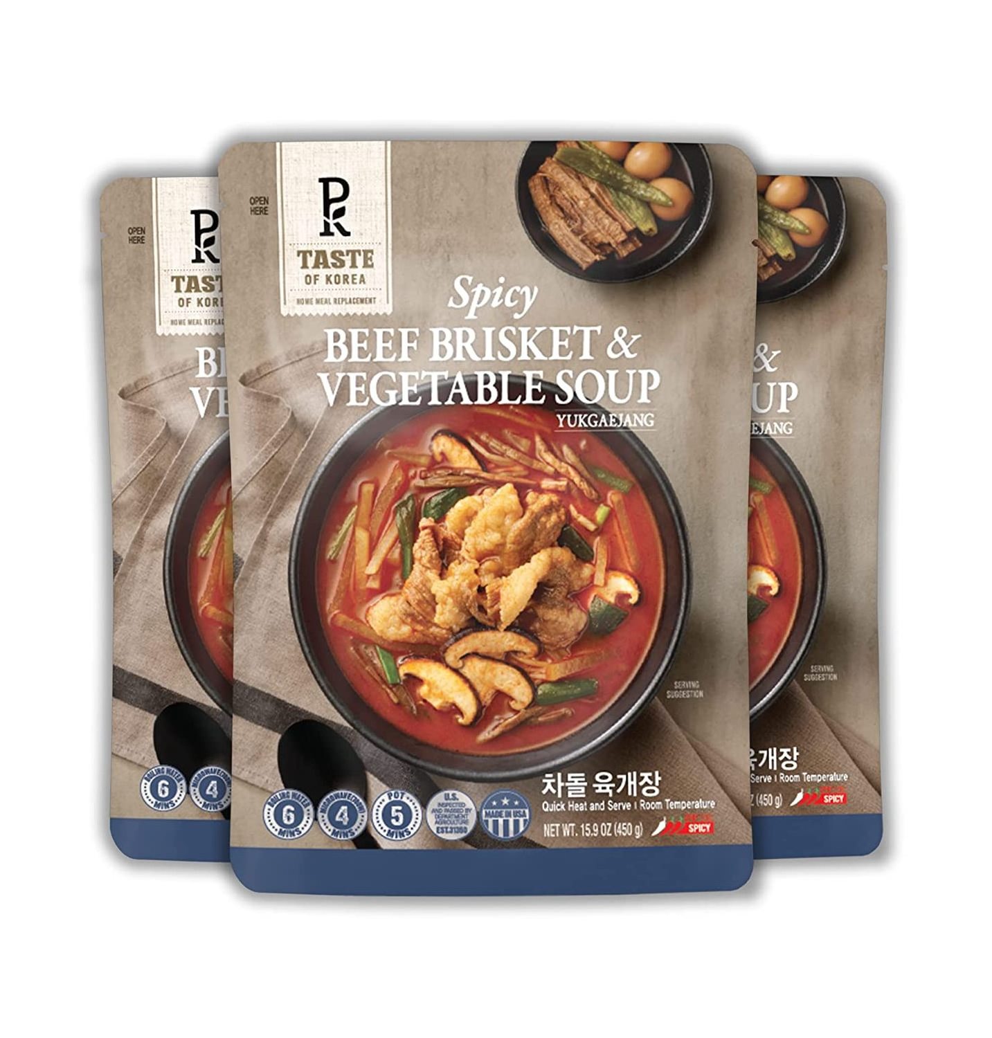 High quality custom printing South Korea instant soup food boiling retort pouch high temperature resistant cooking bag