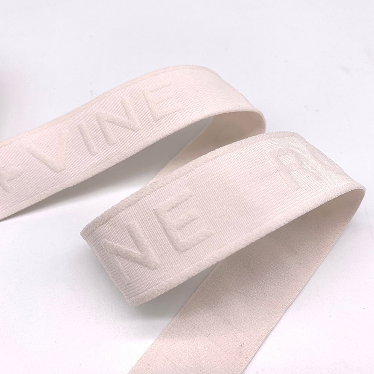 3D Embossed Weaving Elastic and soft jacquard elastic band Suitable for bra and panty straps