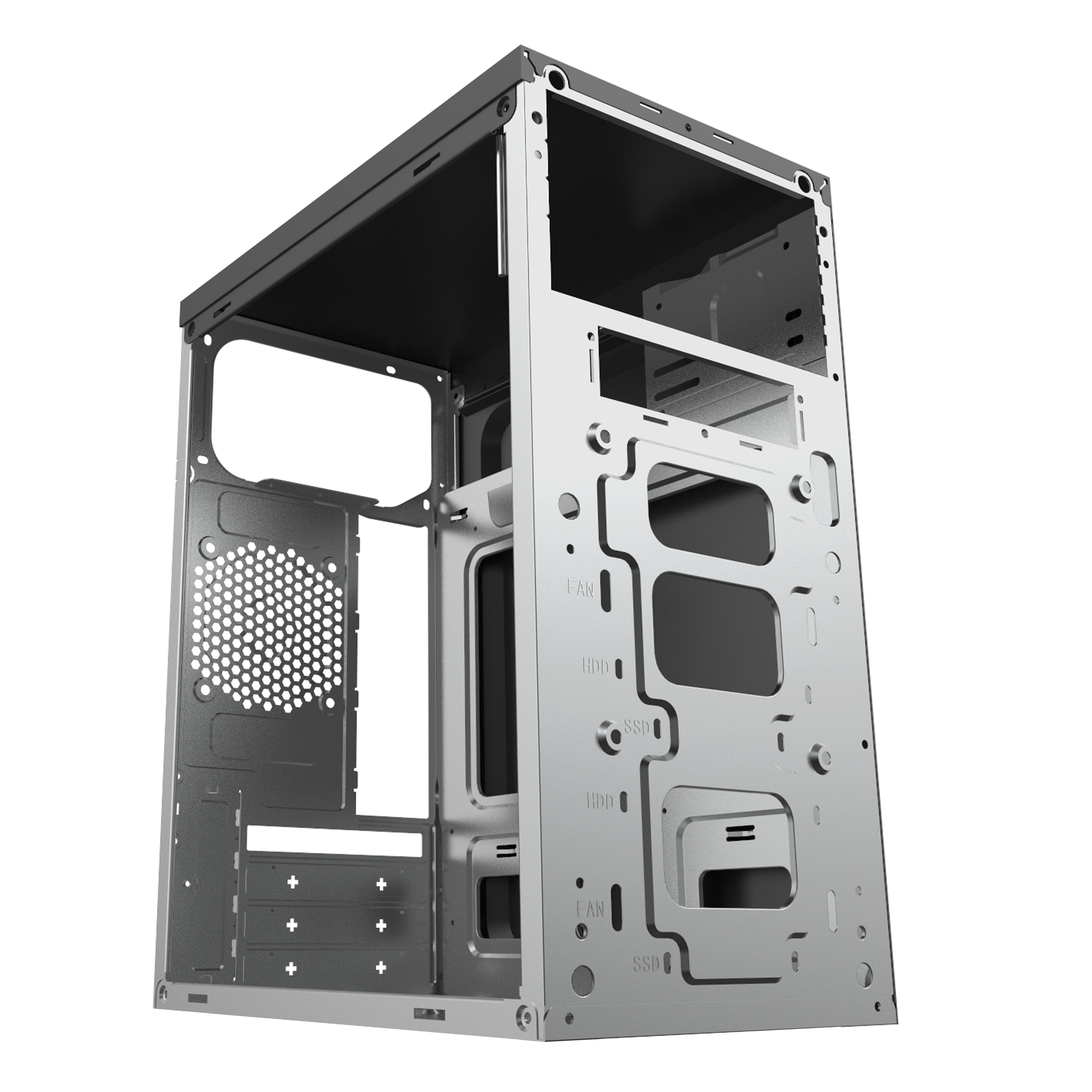 bulk atx pc high end e-atx computer case fan horizontal cooled cpu cabinet Computer pc chassis mini-itx case