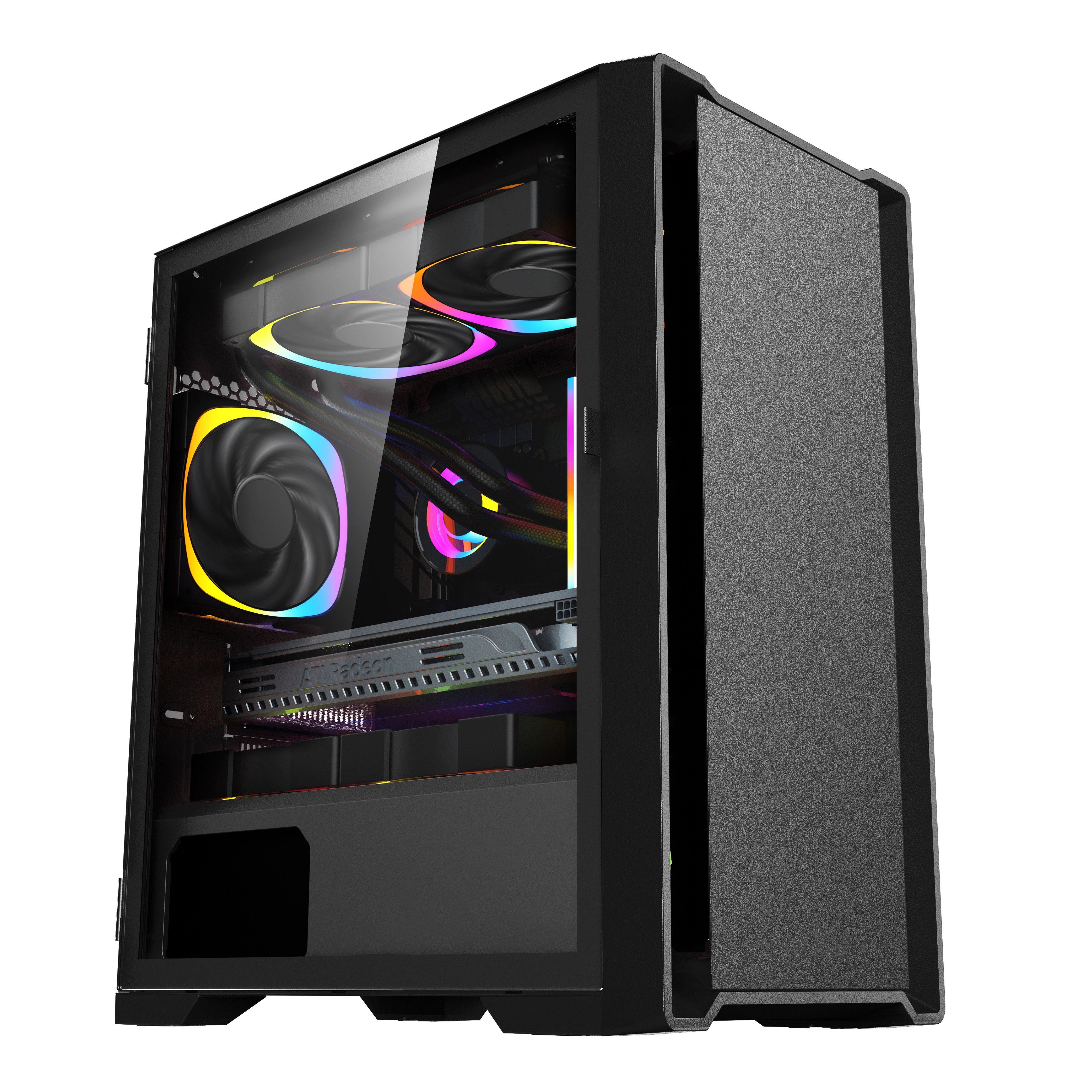 ABS metal mesh front panel Gamer cabinet pc gamer computer cases RGB pc towers gaming case