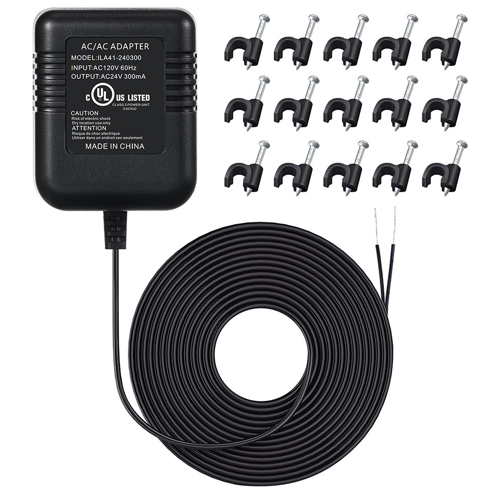 AC 24 Volt Transformer C Wire Adapter Thermostats Power Supply Compatible with Ecobee Nest and Honeywell Smart WiFi Thermostat