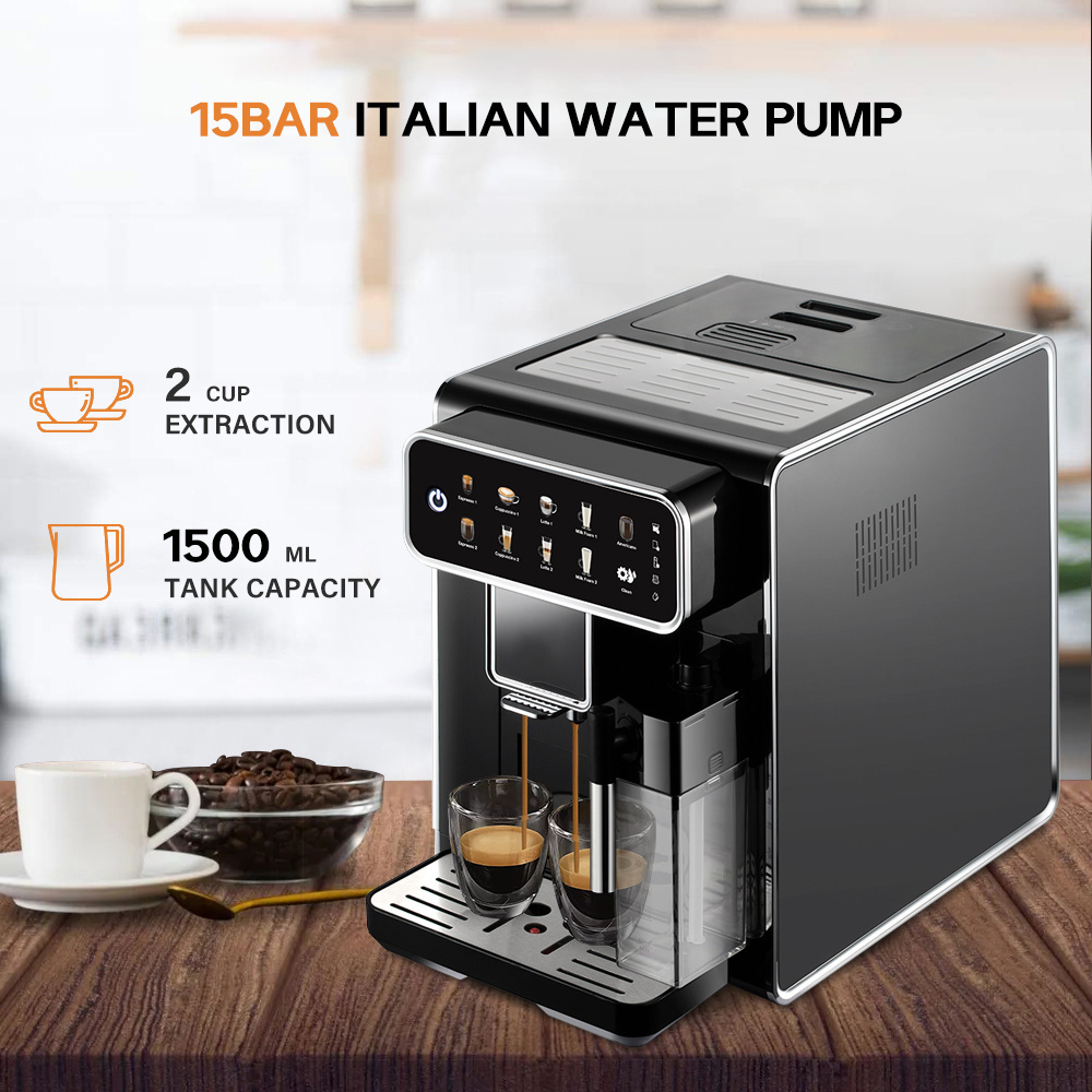 Touch Deseen Electric Multifunctional Self-cleaning Automatic Espresso Coffee Maker Profesional Coffee Machine With Milk Frother