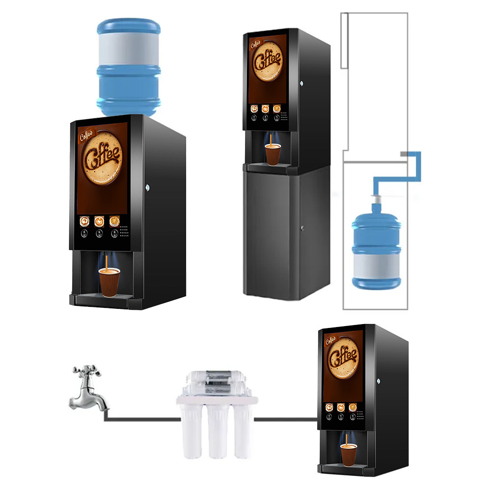 Fully Automatic Hot Public Smart Touch Screen Commercial Electric Espresso Coffee Maker Vending Machine for Business