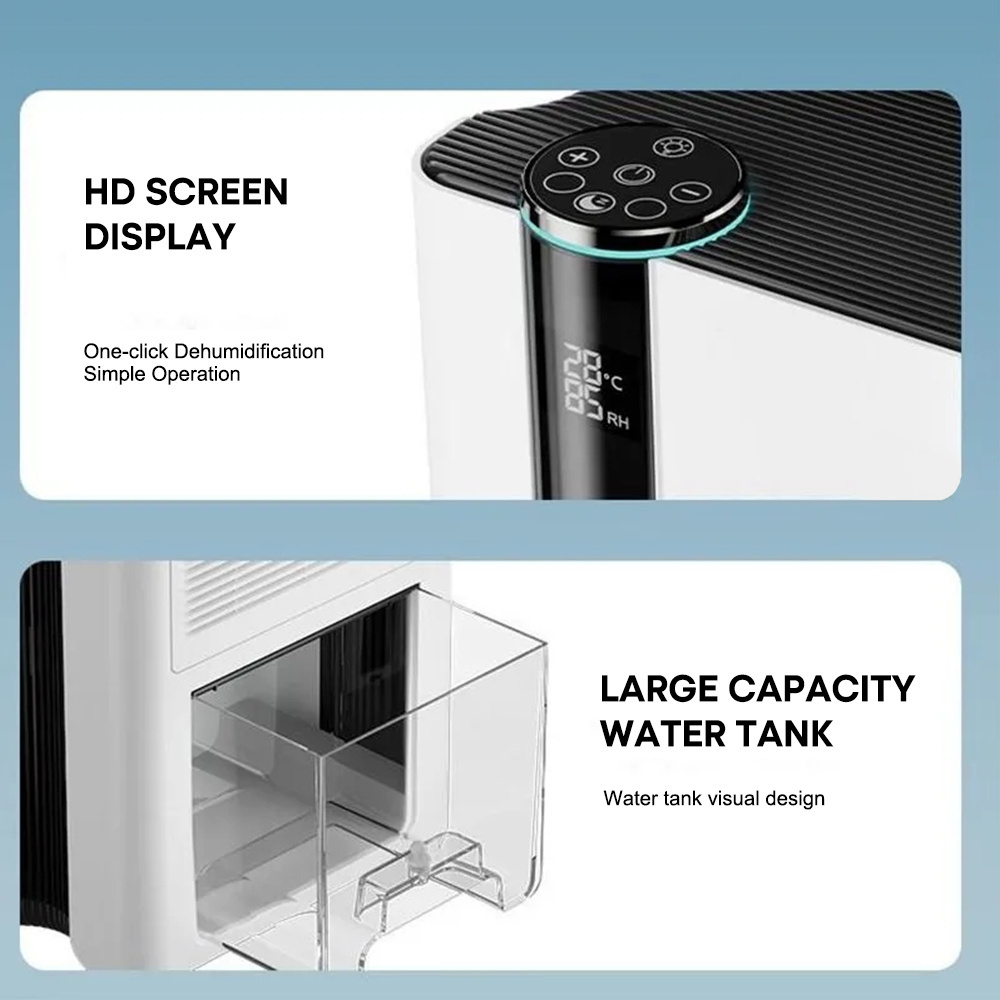 Hot Selling Portable High Quality Digital LED Display Professional Remote Control Mini Smart Moisture Removal Dehumidifier