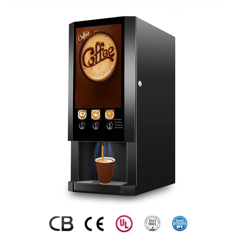 Fully Automatic Hot Public Smart Touch Screen Commercial Electric Espresso Coffee Maker Vending Machine for Business