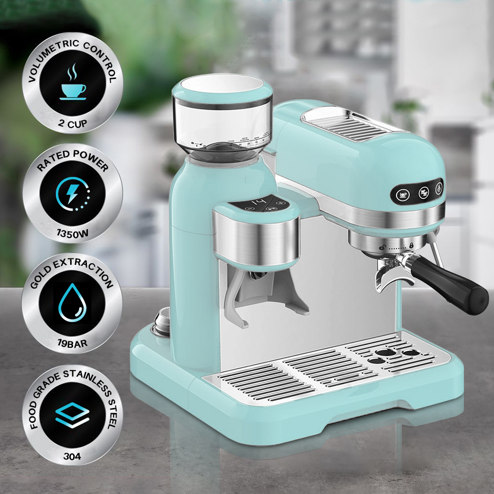 High Quality Commercial Restaurant Electric Semi Automatic Espresso Coffee Maker Profesional Coffee Machine With Bean Grinder