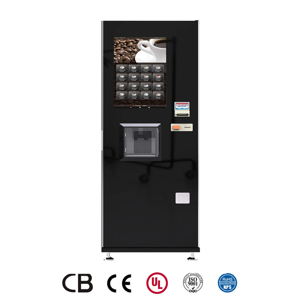 New Design Automatic Touch Svreen Self-Service Smart Capacity Espresso Vending Coffee Maker Machines for Commercial Use