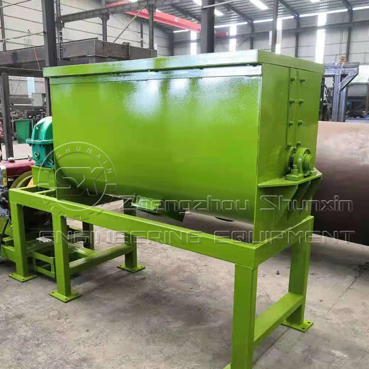 Easy to operation mezcladora de abonos powder mixing machine organic fertilizer horizontal mixer