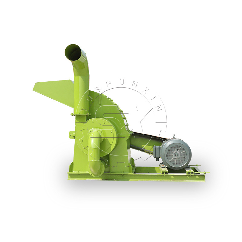 Electric dry wet grass hammer mill / hay cutting for animals feed / grass shredding machine