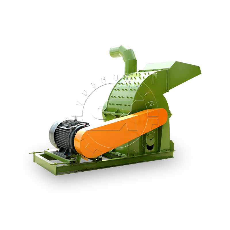 Electric dry wet grass hammer mill / hay cutting for animals feed / grass shredding machine