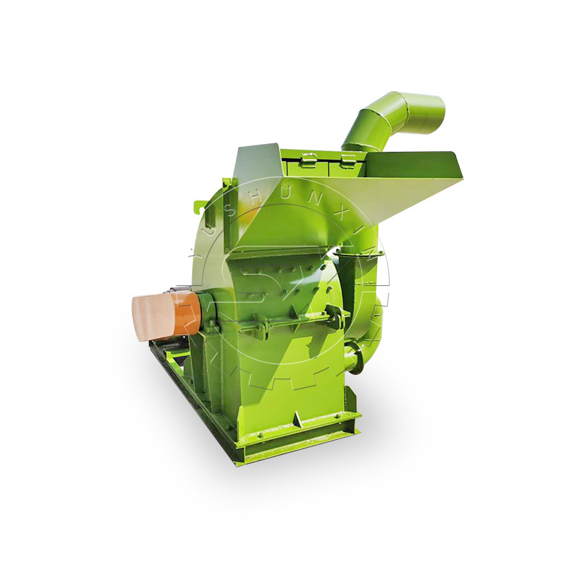 Electric dry wet grass hammer mill / hay cutting for animals feed / grass shredding machine