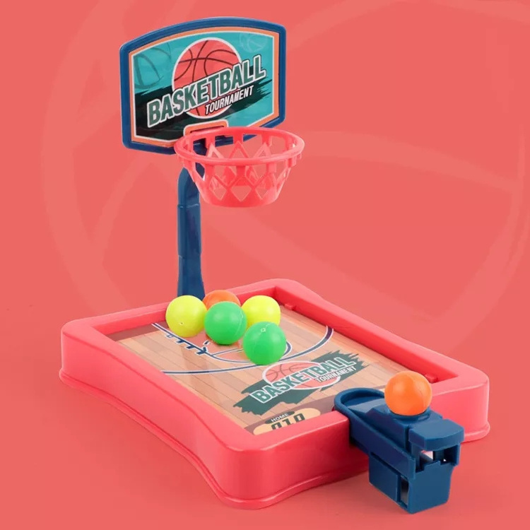 Kids Indoor Mini Portable Parentchild Interactive Machine Finger Shooting Catapult Basketball Court Desktop Board Game Toys