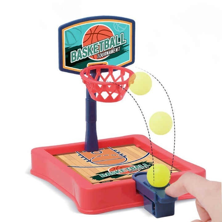 Kids Indoor Mini Portable Parentchild Interactive Machine Finger Shooting Catapult Basketball Court Desktop Board Game Toys