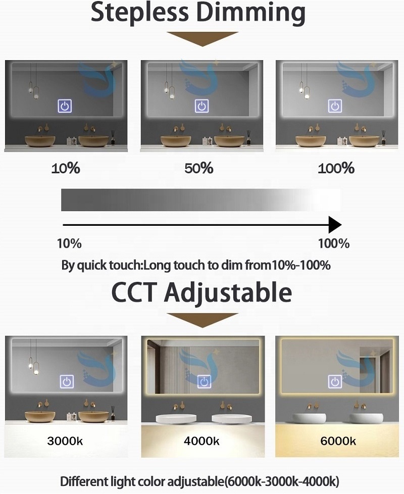 12V 36W Smart Cabinet Closet Bathroom Cabinet Monochromatic Bicolor Dimming Switch Led Touch Sensor Switch