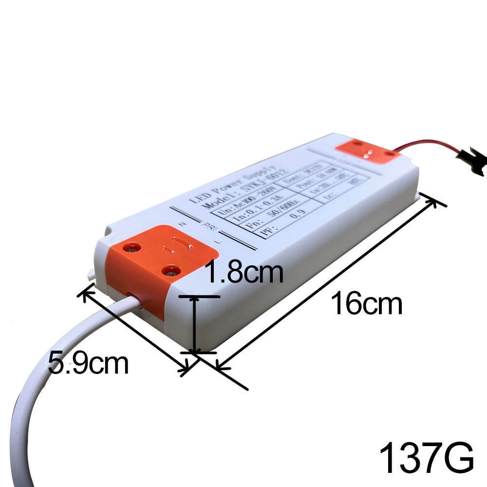 Factory custom wholesale Ultrathin Ac110-260V 12v/5A 60W LED Driver Connect  Fog Film Lighting Driver Switching Power Supply